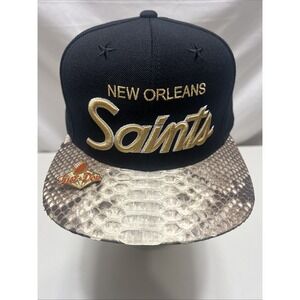 Just ⭐️ Don  Orleans Saints StrapBack Hat NFL RSVP  Gallery Black Gold